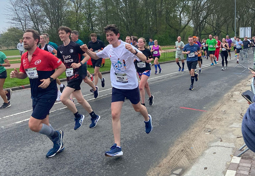 Niels Bremmer liep 1/4 Rotterdamse marathon